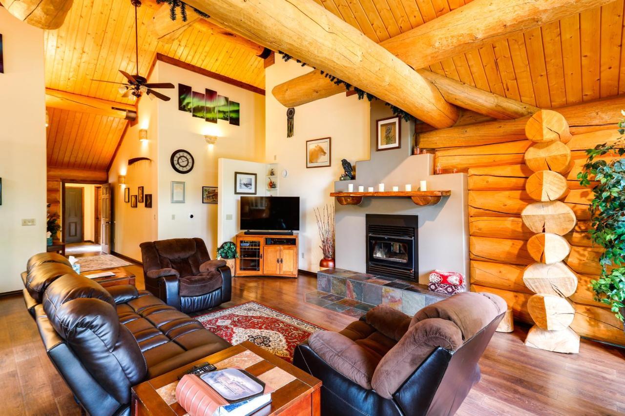 Riverside Log Cabin On-Site Aurora Viewing! North Pole Exterior foto
