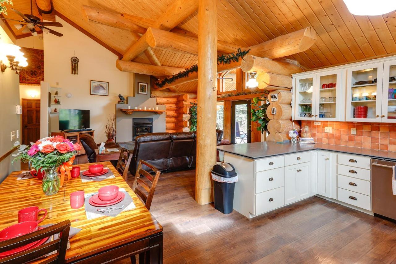 Riverside Log Cabin On-Site Aurora Viewing! North Pole Exterior foto